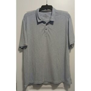 Tommy Bahama Mens 3XL Blue Emfielder Polo Shirt Short Sleeve Modal Blend